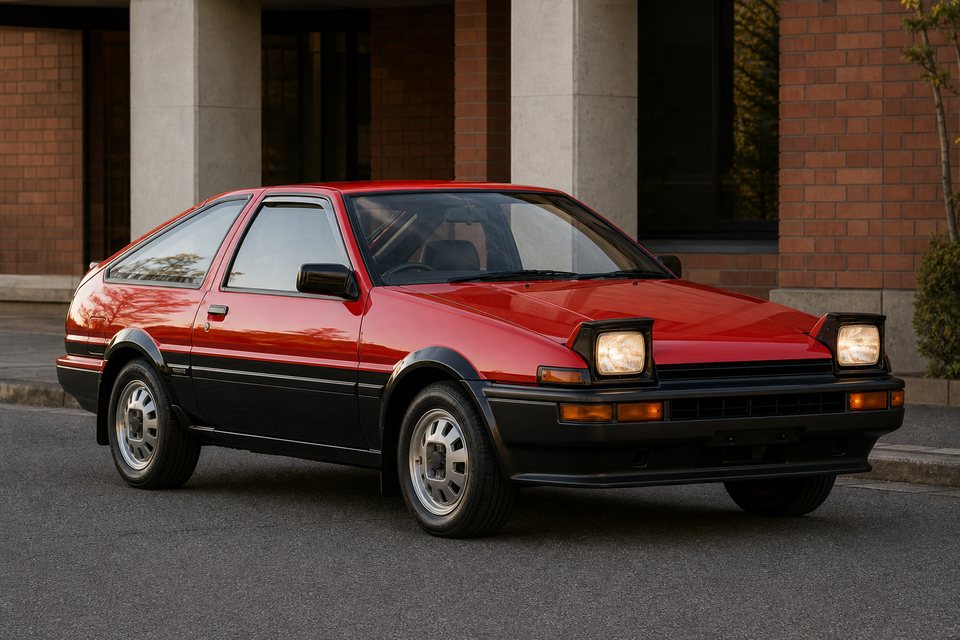 4代目 トヨタ スプリンタートレノ AE86の共通AI生成イメージ。掲載個体そのものの写真ではありません